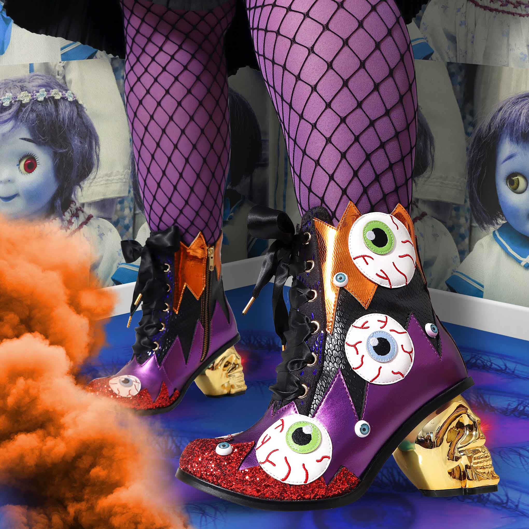 Irregular choice hot sale skull shoes