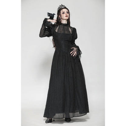 Dark in Love Harlow Dark Enchantress Gothic Lace Maxi Dress