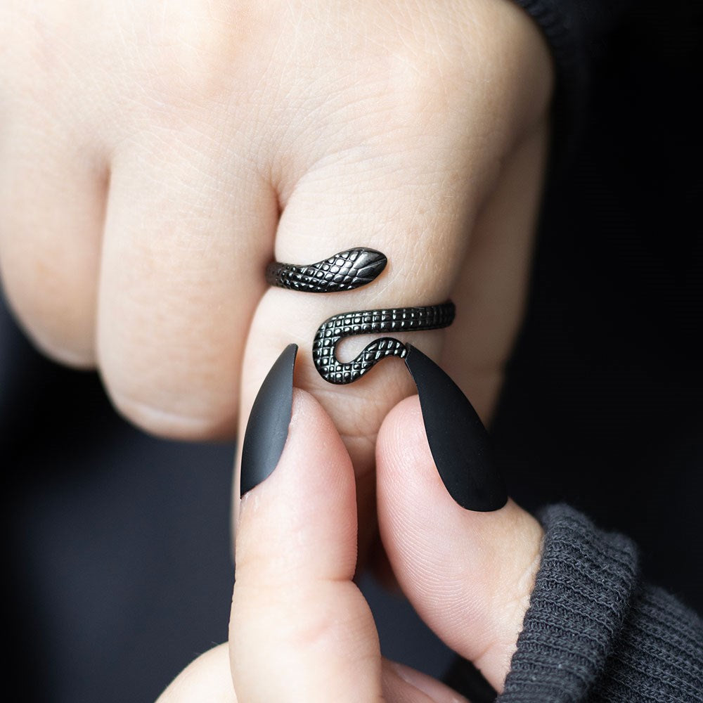 Gothic Gifts Adjustable Snake Ring