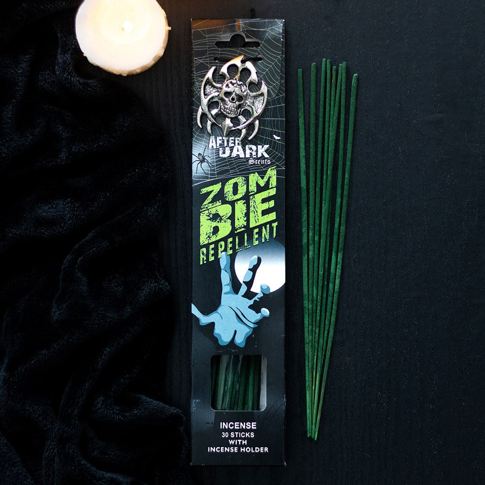 Gothic Gifts Zombie Repellent Incense Sticks with Holder