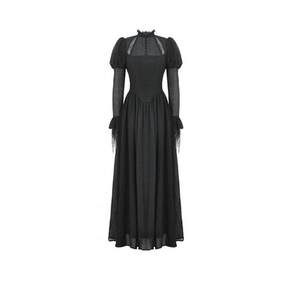 Dark in Love Harlow Dark Enchantress Gothic Lace Maxi Dress