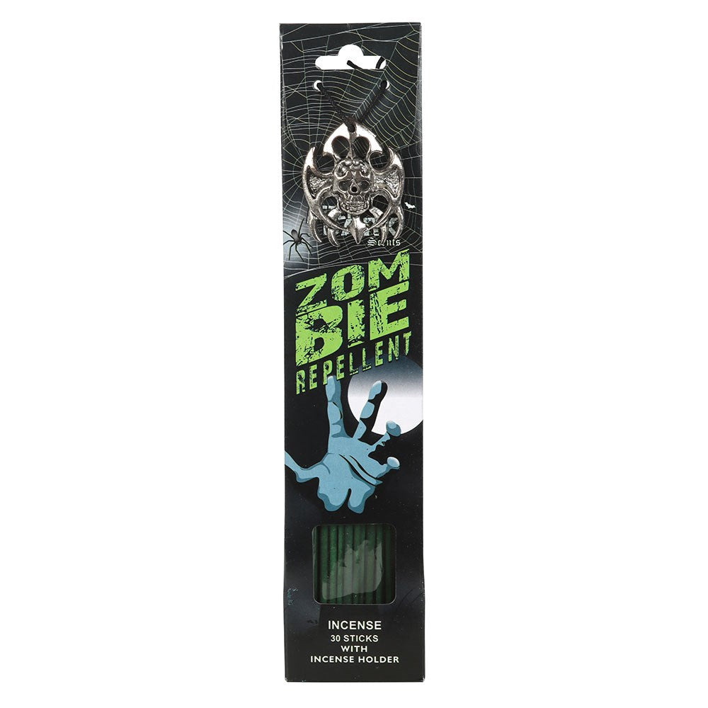 Gothic Gifts Zombie Repellent Incense Sticks with Holder