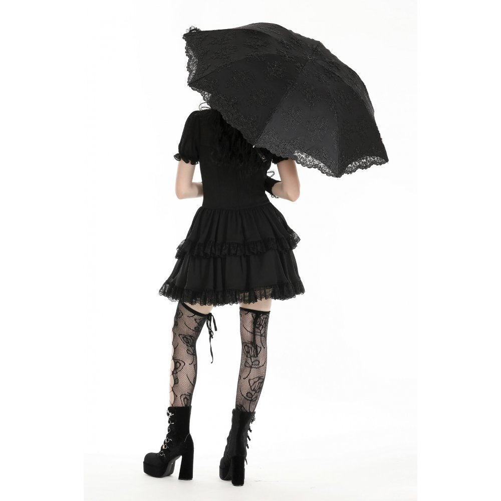 Dark in Love Axelle Lacey Telescopic Umbrella