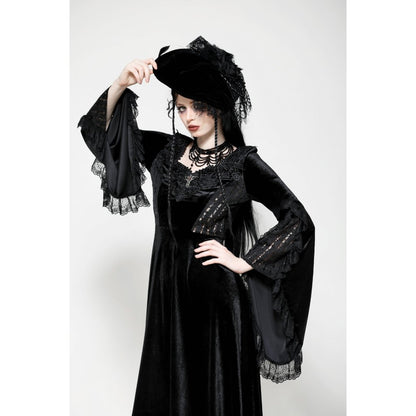 Dark in Love Petricka Gothic Romantic Velvet Maxi Dress