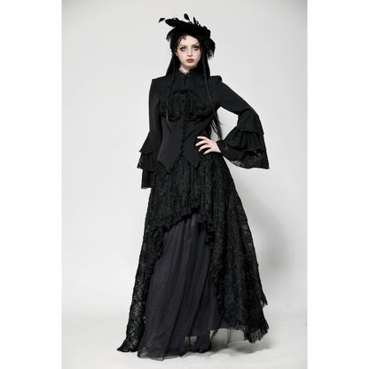 Dark in Love Odesia Gothic Ruffled Ladies Shirt