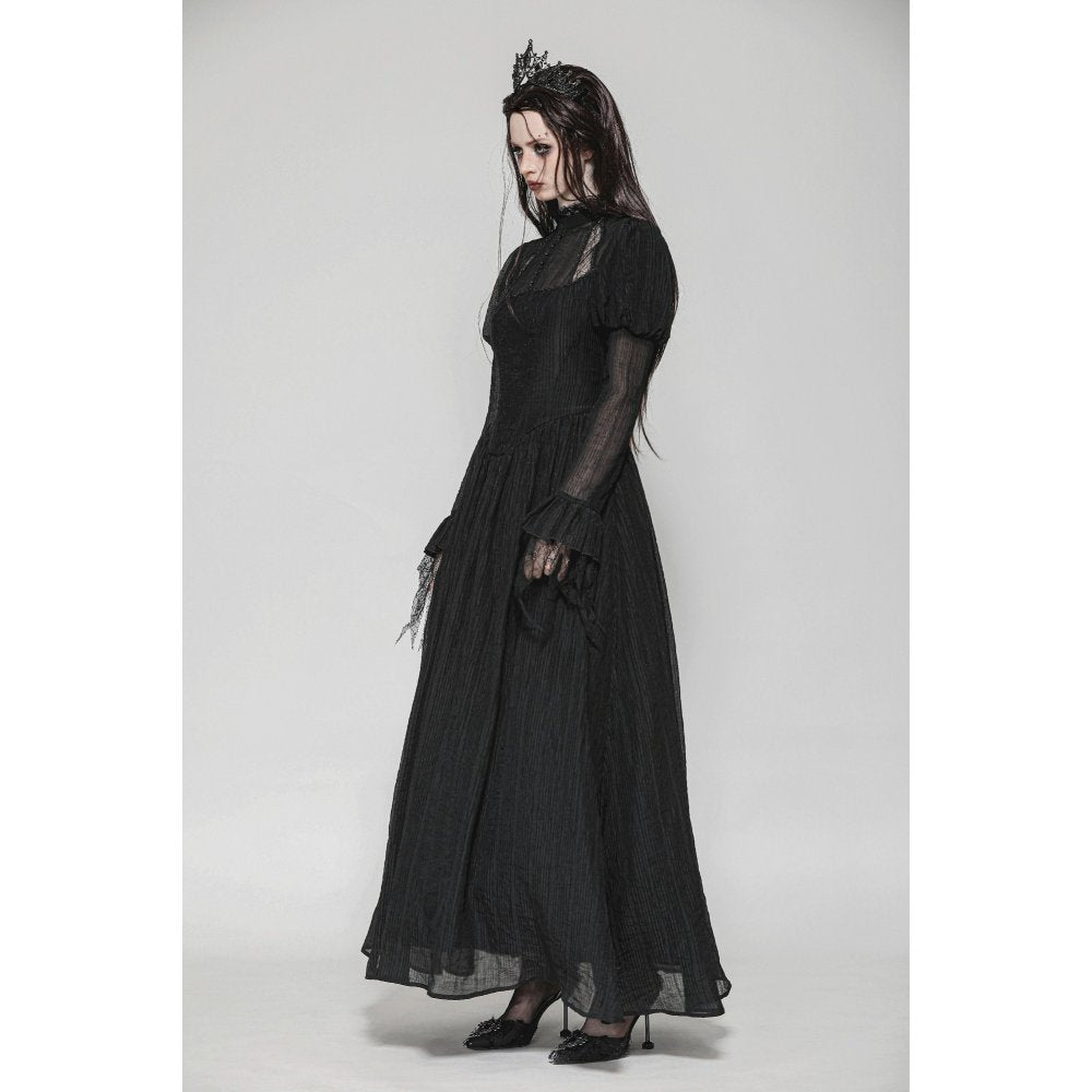 Dark in Love Harlow Dark Enchantress Gothic Lace Maxi Dress