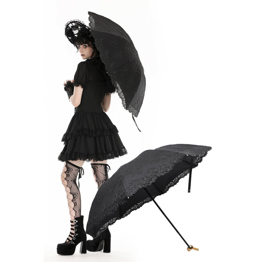 Dark in Love Axelle Lacey Telescopic Umbrella