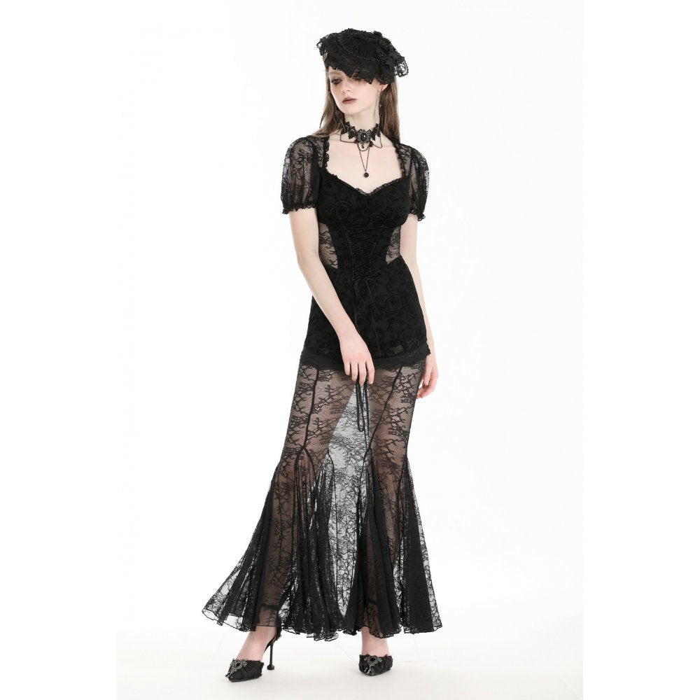 Dark in Love Verena Gothic Fishtail Dress Kate s Clothing