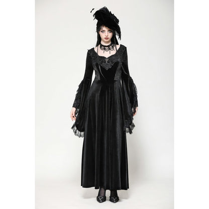 Dark in Love Petricka Gothic Romantic Velvet Maxi Dress