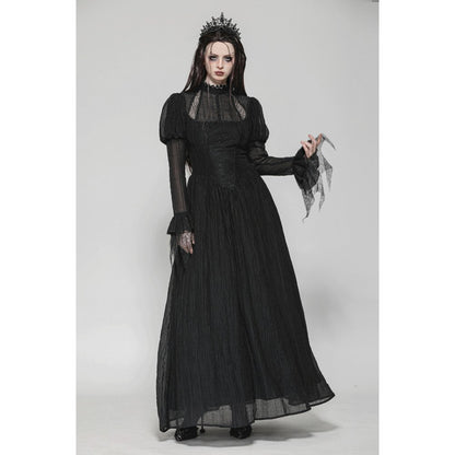 Dark in Love Harlow Dark Enchantress Gothic Lace Maxi Dress