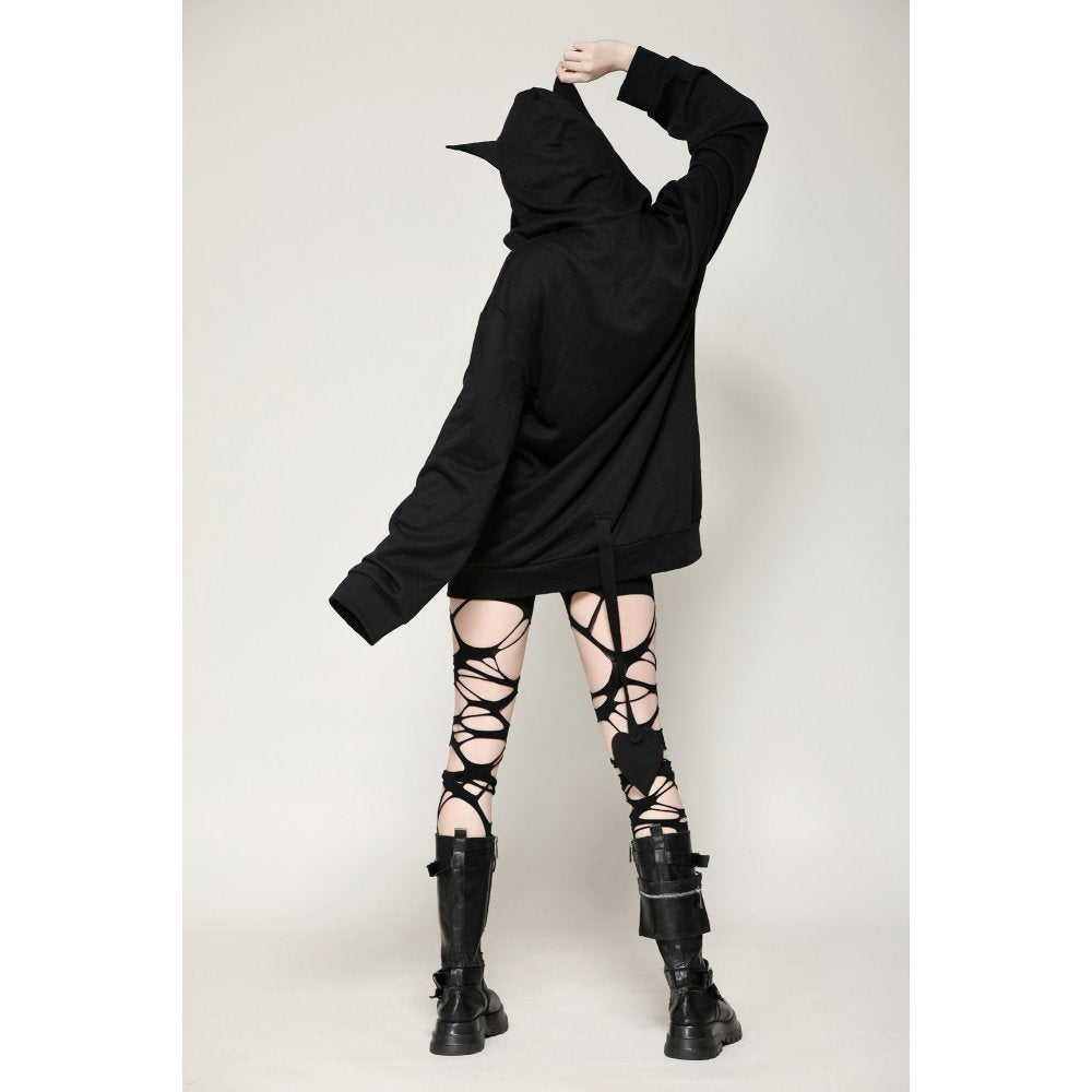 Dark in Love Hellbringer Oversized Hoodie with Tail and Bat Ears