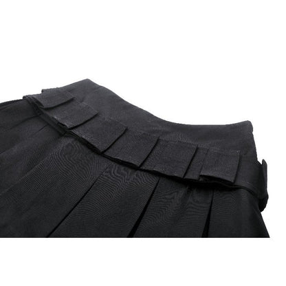 Dark in Love Maxima Utility Pleated Mini Skirt