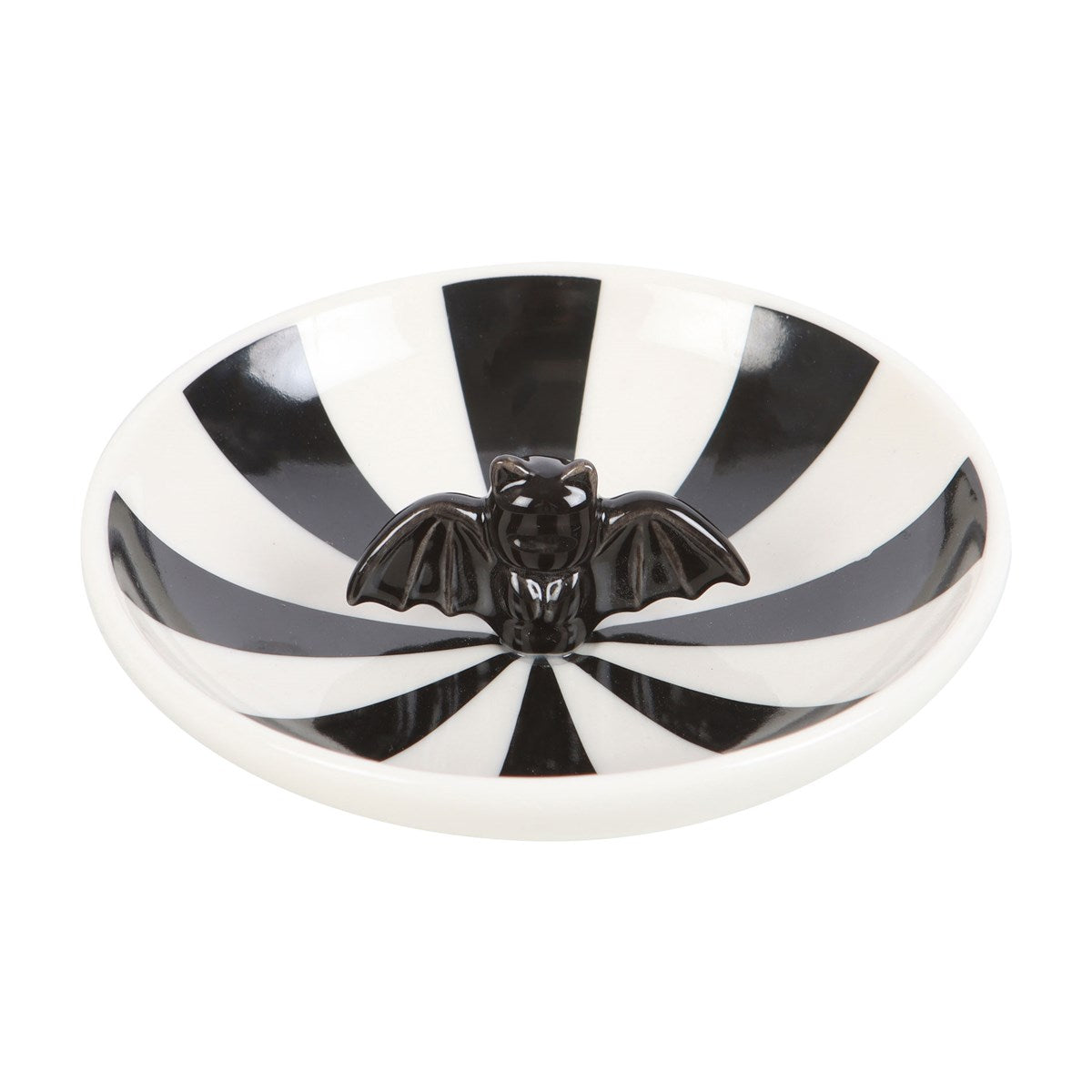 Gothic Gifts Striped Bat Trinket Dish