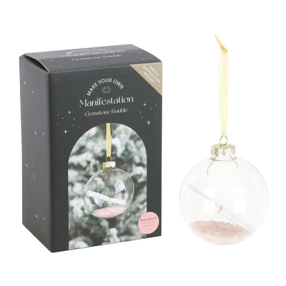 Gothic Gifts Rose Quartz Manifestation Bauble Kit