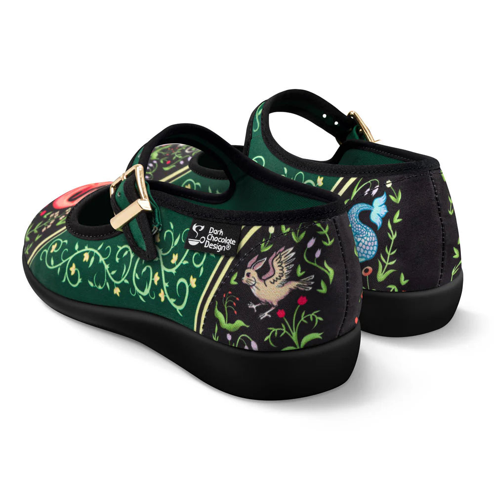 Chocolaticas® Medieval Bestiary Women's Mary Jane Flat Shoes