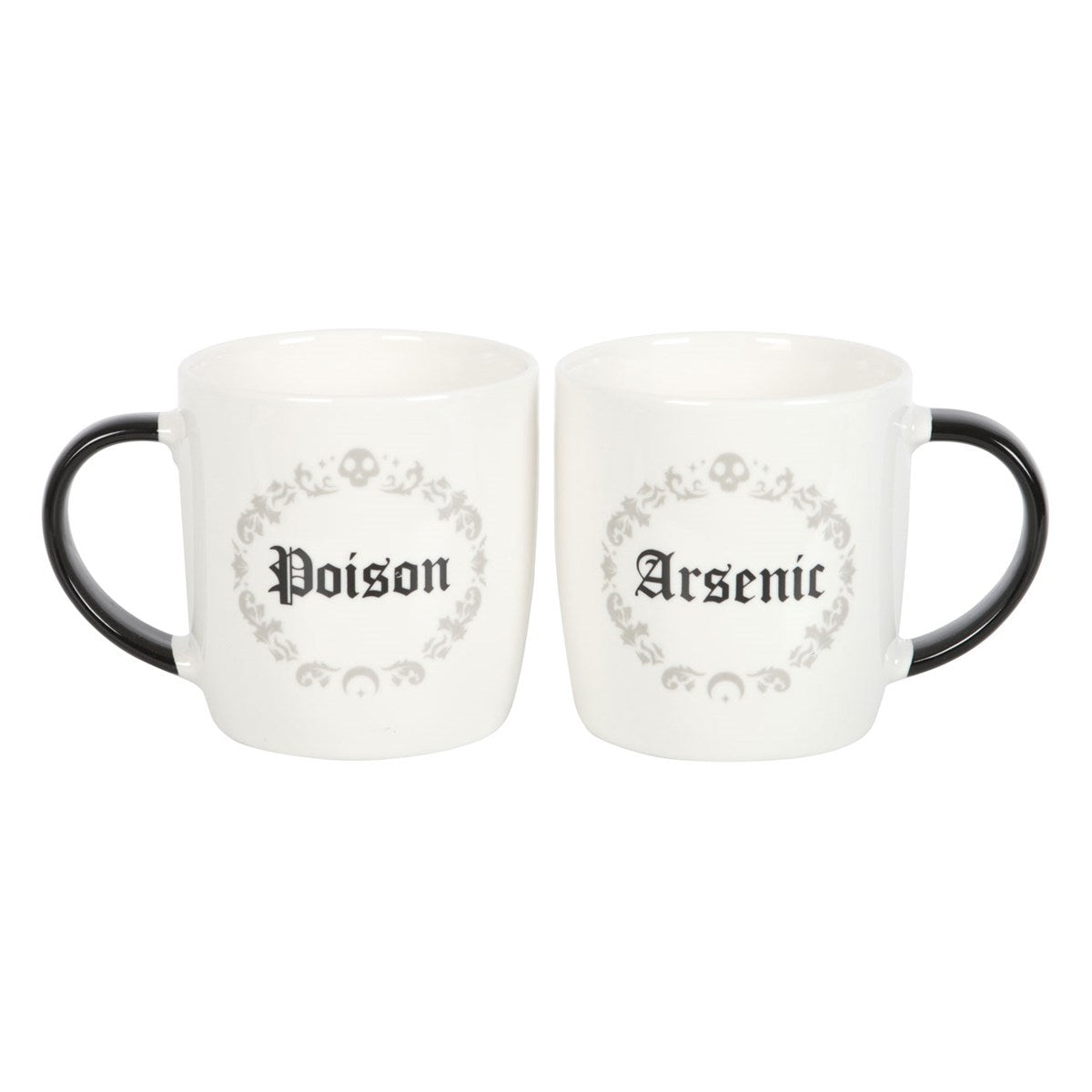 Gothic Gifts Poison and Arsenic Couples Mug Set - Kate's Clothing