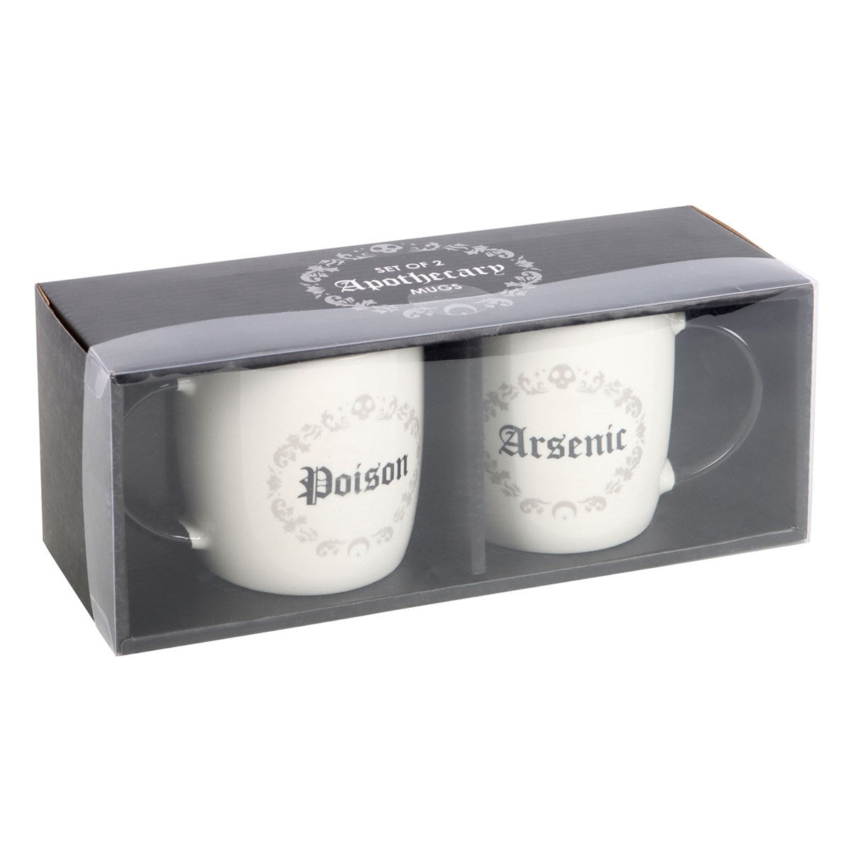 Gothic Gifts Poison and Arsenic Couples Mug Set - Kate's Clothing