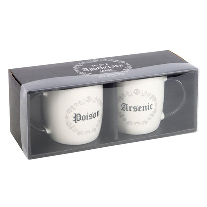 Gothic Gifts Poison and Arsenic Couples Mug Set - Kate's Clothing