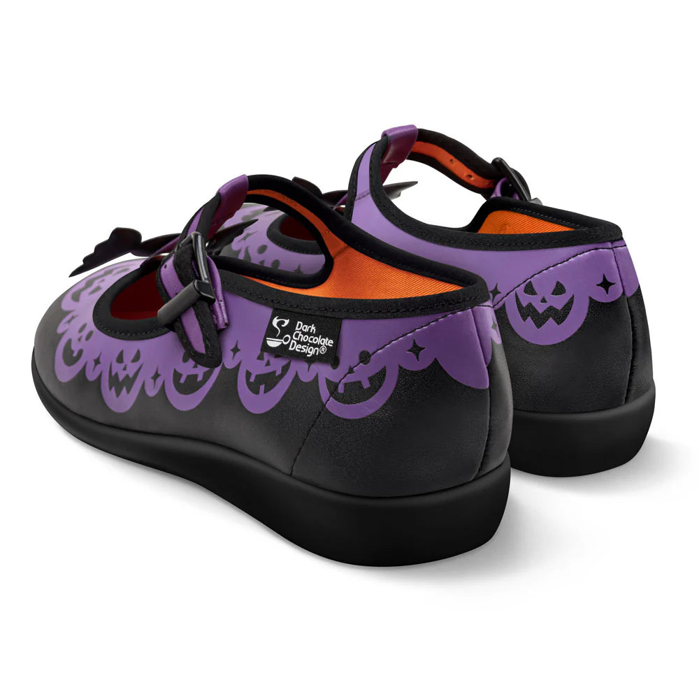 Chocolaticas® Pumpkin Twist Women's Mary Jane Flat Shoes