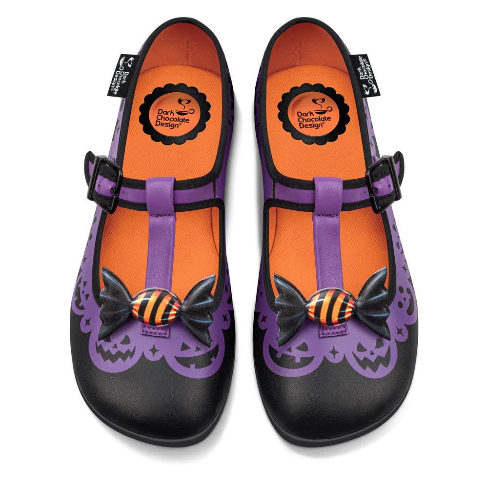 Chocolaticas® Pumpkin Twist Women's Mary Jane Flat Shoes