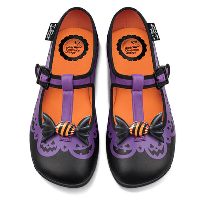 Chocolaticas® Pumpkin Twist Women's Mary Jane Flat Shoes