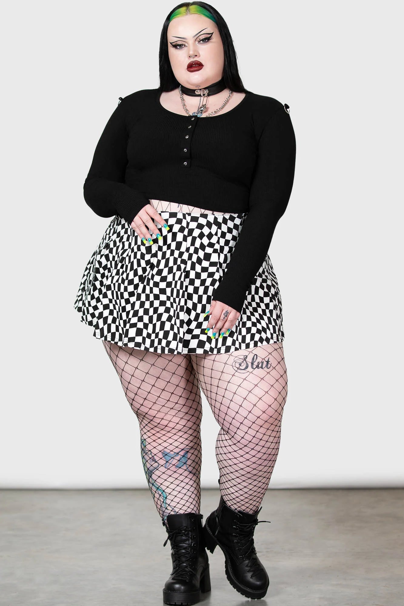 Killstar Punk/Wave Mini Skirt - Size UK 14 Left Only! – Kate's Clothing