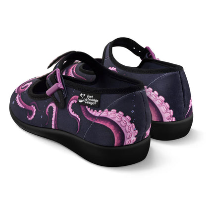 Chocolaticas® Sea Demon Women's Mary Jane Flat Shoes