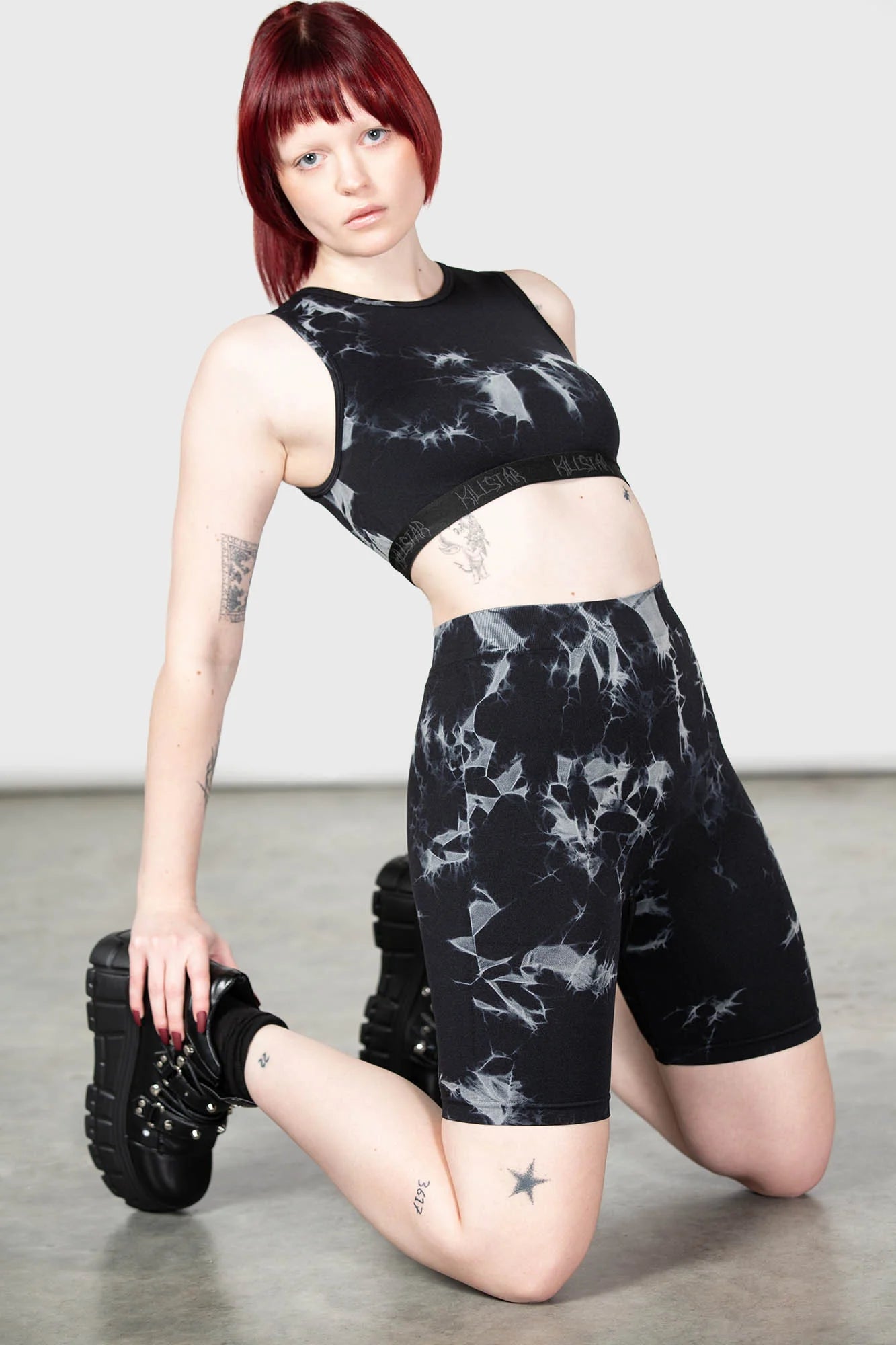Punk Rave Skull Fishnet Thigh-High Socks – Kate's Clothing