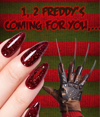 Radioactive Unicorn 1, 2 Freddy’s Coming For You Nail Polish