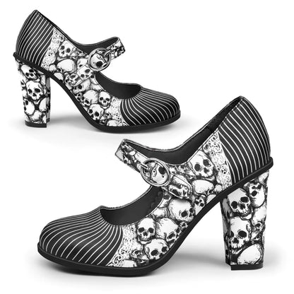 Hot Chocolate Victorian High Heels Mary Jane Pump - Kate's Clothing