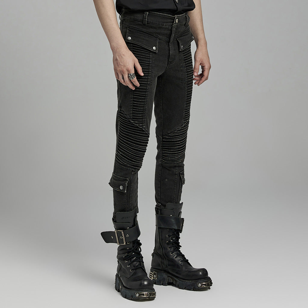 Punk Rave Mens Cepheus Statement Jeans