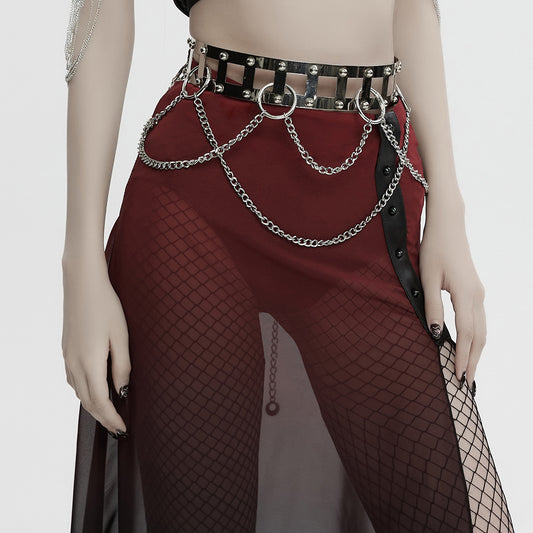 Punk Rave Estrel Metal Rivet Belt