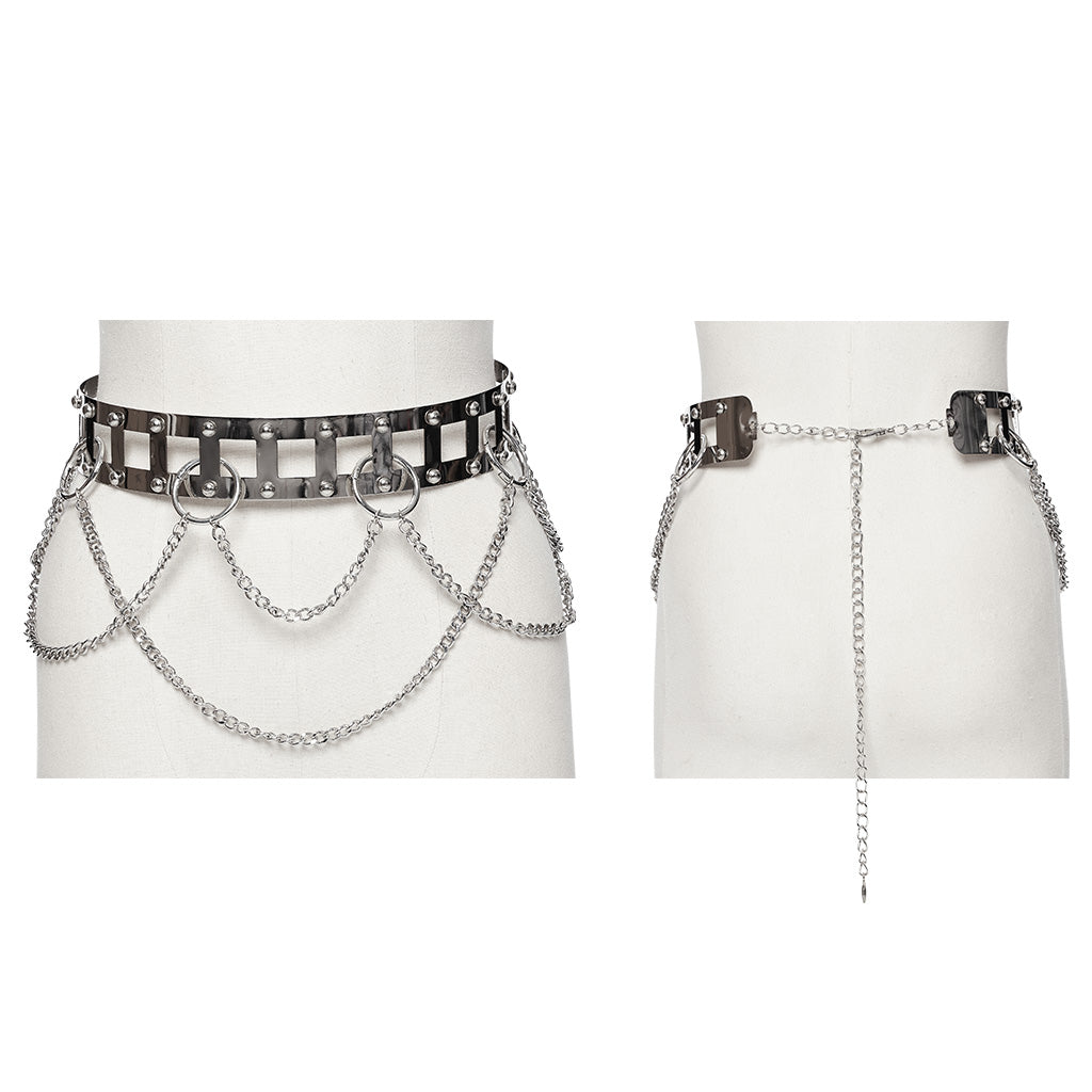 Punk Rave Estrel Metal Rivet Belt