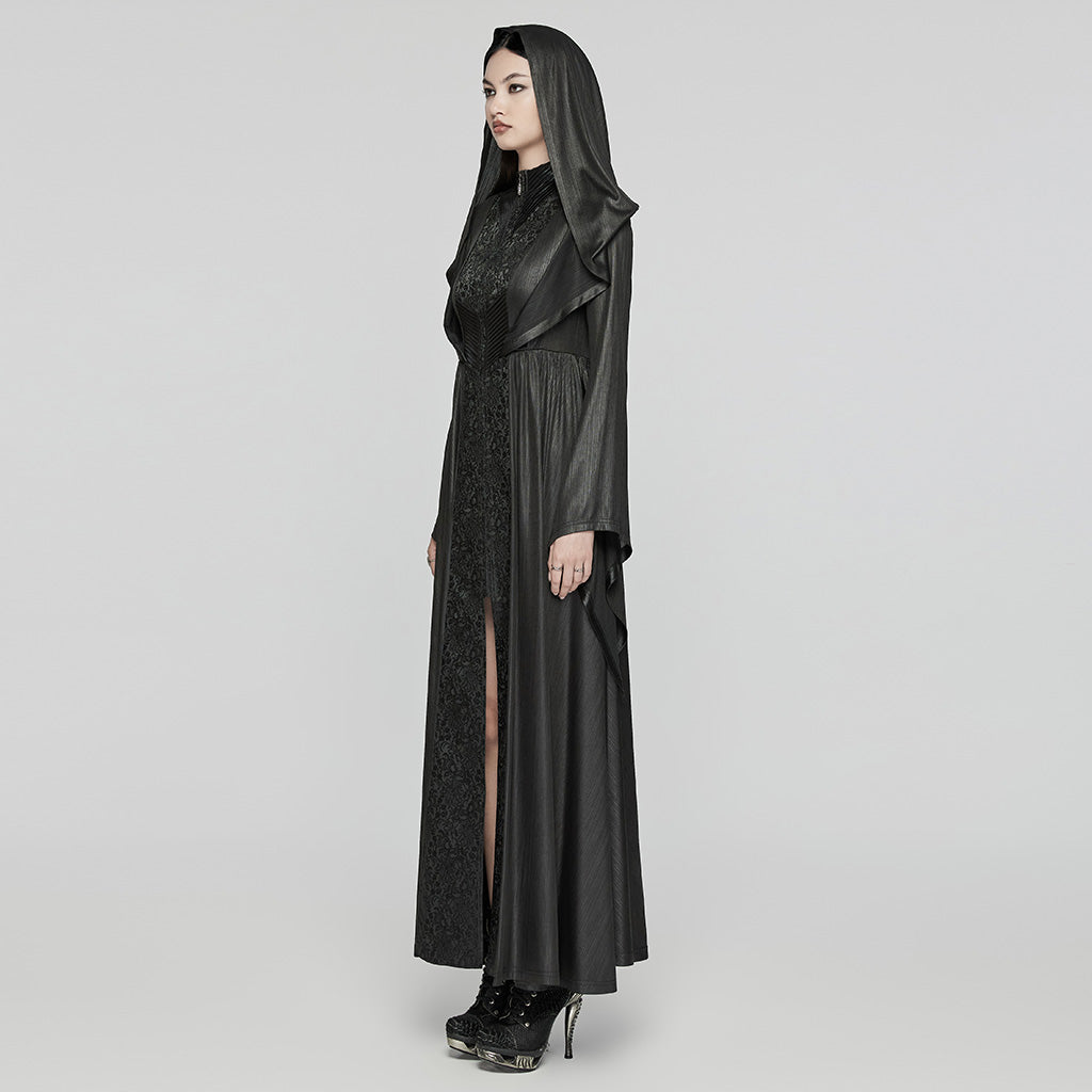 Punk Rave Benilde Gothic Witchy Hooded Full Length Jacket