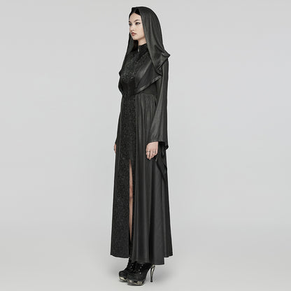 Punk Rave Benilde Gothic Witchy Hooded Full Length Jacket