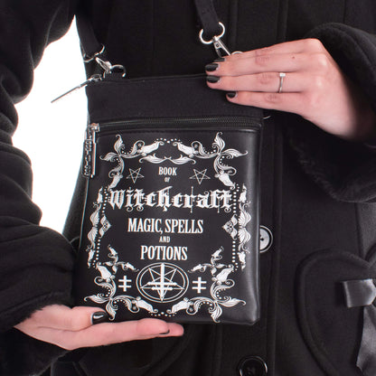 Heartless Witchcraft Shoulder Bag with Razor Blade Zip Pulls