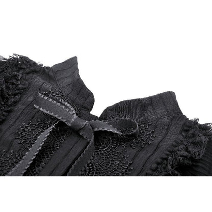 Dark in Love Diya Frilly Gothic Shirt Dress