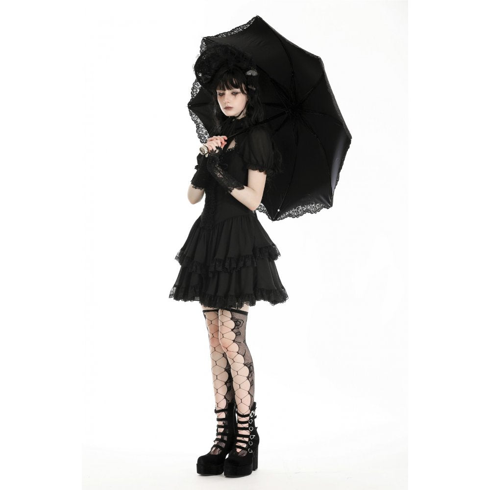 Dark in Love Axelle Lacey Telescopic Umbrella