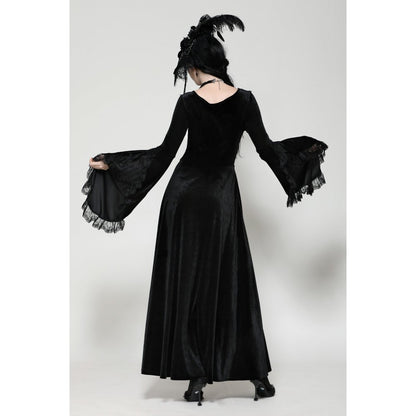 Dark in Love Petricka Gothic Romantic Velvet Maxi Dress