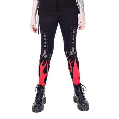 Heartless Blood Flame Leggings