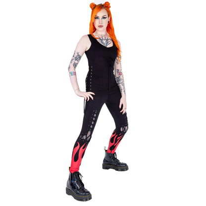 Heartless Blood Flame Leggings