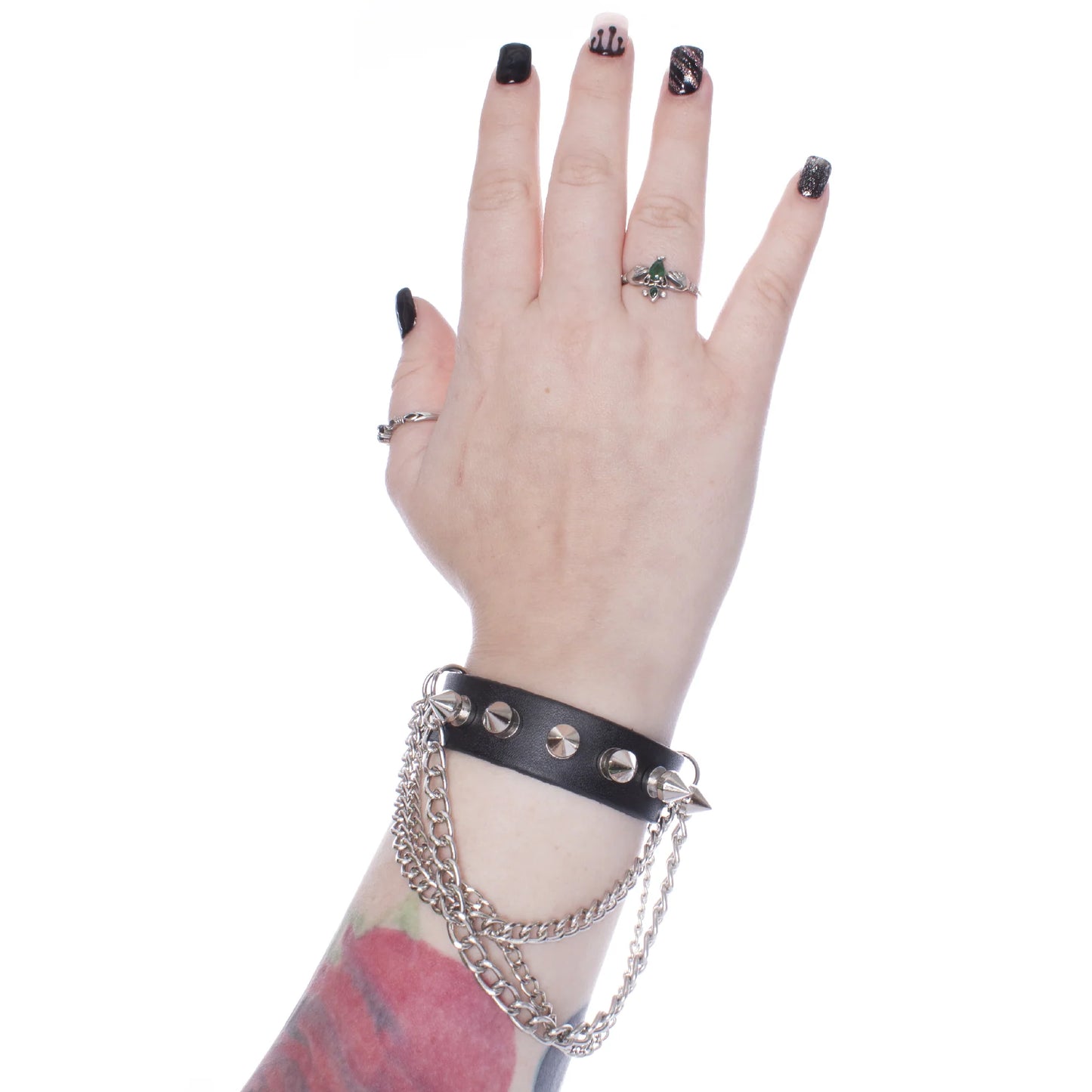 Poizen Industries Spike and Chain Bora Bracelet