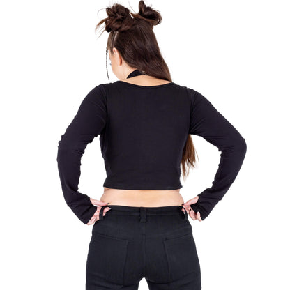 Vixxsin Cosmo Long Sleeve Cropped Top - Kate's Clothing
