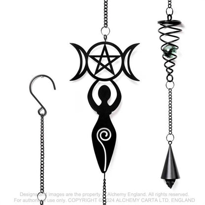 Alchemy Gothic Danu Goddess Hanging Decoration