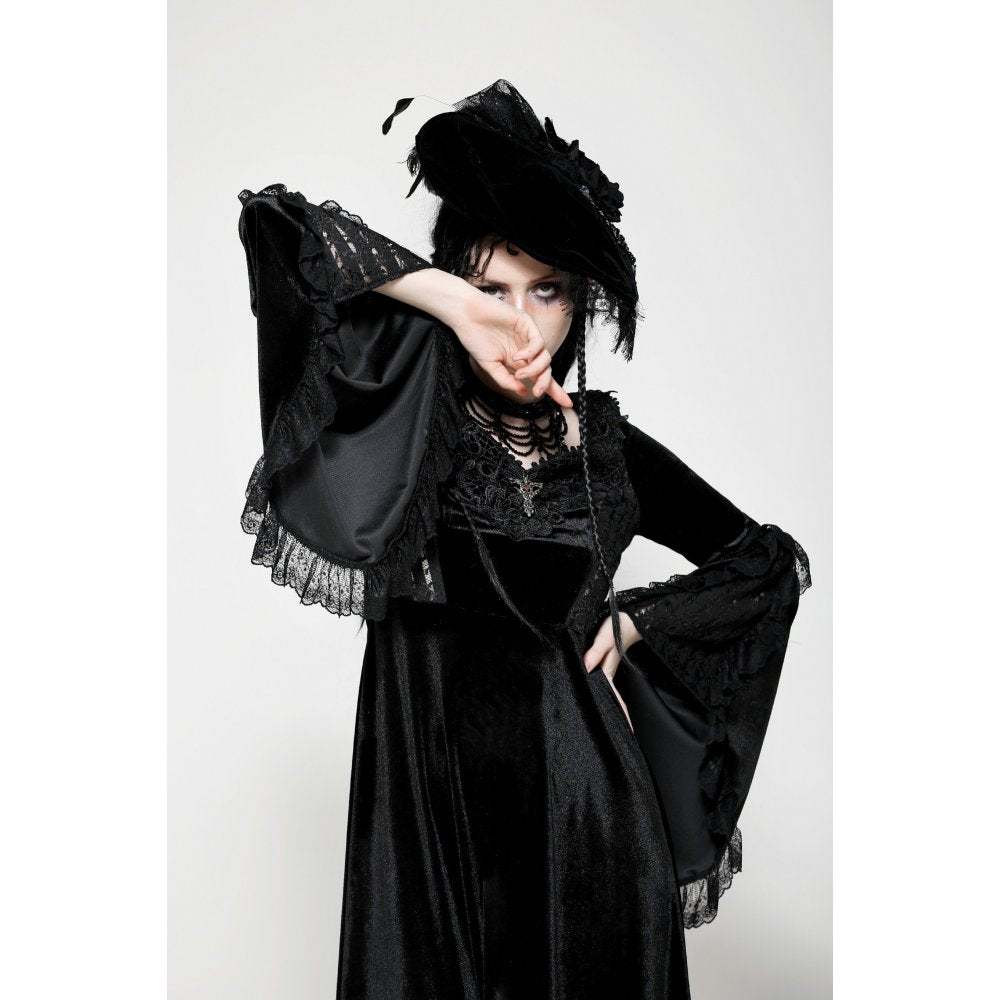 Dark in Love Petricka Gothic Romantic Velvet Maxi Dress