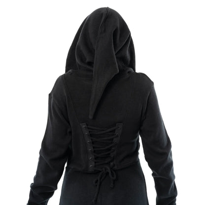 Poizen Industries Demille Hooded Maxi Cardigan