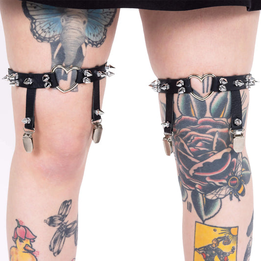 Heartless Fawn Leg Harness Garter Pair