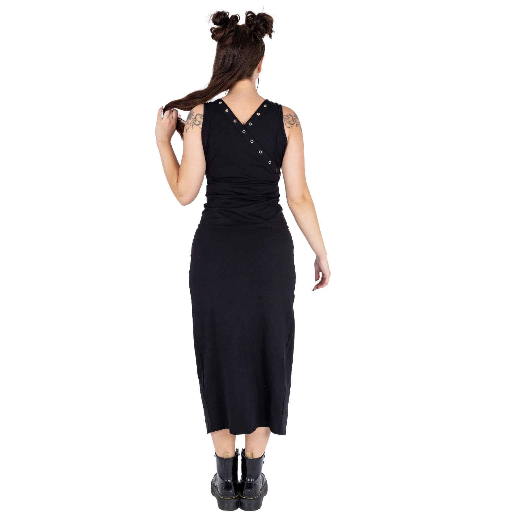 Vixxsin Kienna Maxi Dress with Lace Up Features - Kate's Clothing