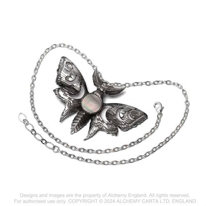 Alchemy Gothic Lunar Moth Necklace