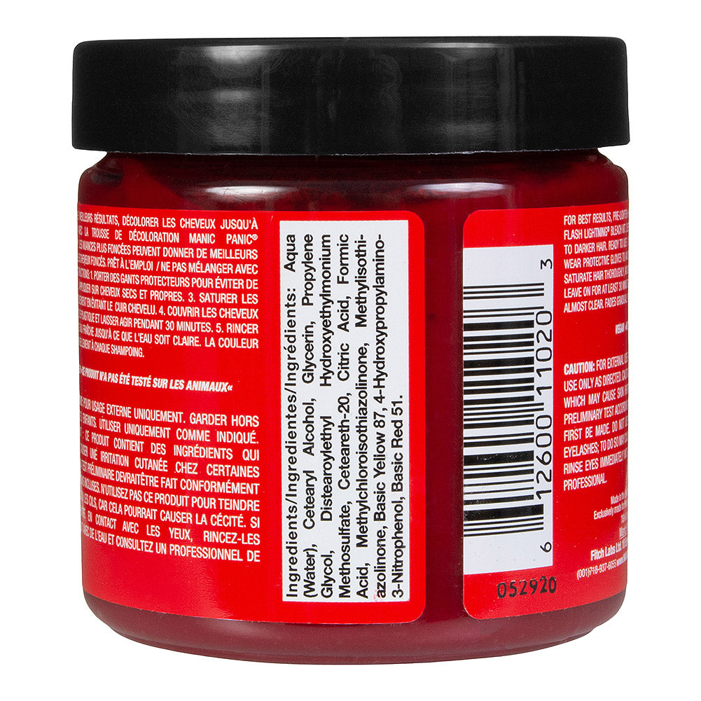 Manic Panic Classic Cream Hair Colour - Pillarbox Red